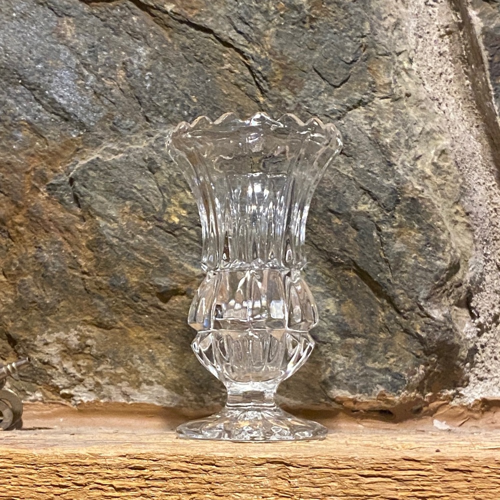 Vintage Crystal Bud Vase